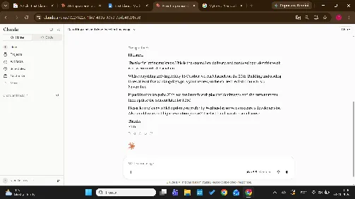 Claude Haiku 5.5&rsquo;s rewrite of the late-content client reply: 111 words, but it adds a detail the original draft never said