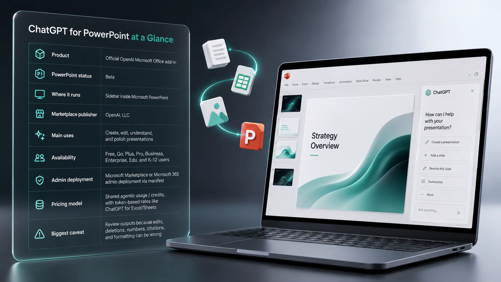 ChatGPT for PowerPoint at a Glance