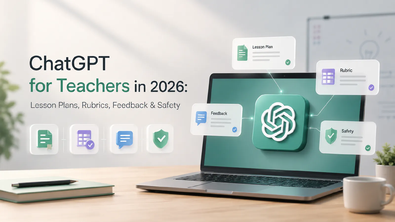 ChatGPT for Teachers in 2026: Lesson Plans, Rubrics, Feedback & Safety