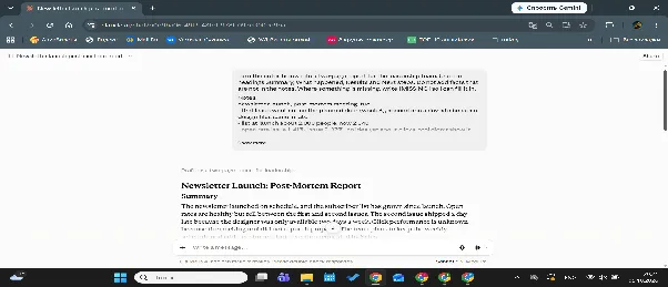 Claude turning raw notes into a report with a Summary section and MISSING placeholders where facts are not in the notes